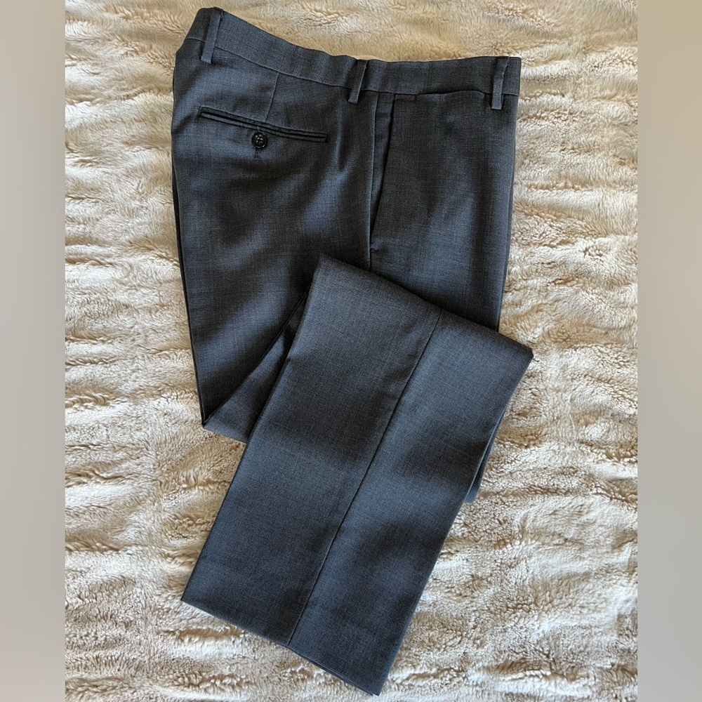 Banana Republic Modern Slim Fit Italian Wool Pants – Twill Texture, Men’s 33x30